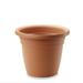 Crescent Garden In/Outdoor Emma Round Plastic Flower Pot Terracotta Colored Planter 14 Inches