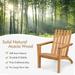 EEPHO Outdoor Durable Patio Acacia Wood Lounge Armchair
