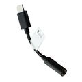 Motorola Braided USB-C to 3.5mm Female Adapter - Black/Gray