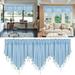 Pgeraug Curtains 3Pc Solid Color Finished Curtain Curtain Drapery 51X24 Bedroom Home Decor Triangle Curtain Curtain Screen Kitchen Short Curtain Curtain Multicolor