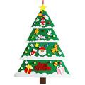Pnellth 1 Set Felt Christmas Tree with Decoration Accessories Easy to Stick Detachable DIY Felt Christmas Tree Set for Kids