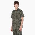 Dickies Men's Drewsey Camo Short Sleeve Work Shirt - Military Green Glitch Size M (WSR65)