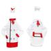 2 Sets Christmas Chef Clothing Bottle Covers Creative Wine Bottle Decorations