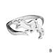 Dinosaur Ring Silver Band Ring Cute Silver Ringbest XC Love 2021 Giftdainty B3K7