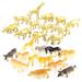 MEGAWHEELS 12PCS Safari Animal Birthday Centerpiece Jungle Animals Cake Decoration Mini Zoo Simulation Animal Decoration Toy Jungle Baby Shower Decoration