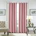 Innerwin 1-Piece Velvet Grommet Blackout Window Curtain For Bedroom Thermal Insulated Window Drape Plain Solid Color Room Darkening Curtain Pink W:52 xL:72