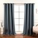 Best Home Fashion, Inc. Solid Grommet Blackout Thermal Curtain Panels Polyester | 96 H in | Wayfair GROM-96-MINGREEN