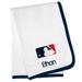 White MLB Merchandise Personalized Baby Blanket