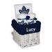 White Toronto Maple Leafs Personalized Small Gift Basket
