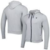 Men's Peter Millar Gray Fanatics Corporate Full-Zip Hoodie