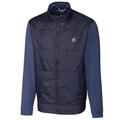 Men's Golf House Collection® Cutter & Buck Navy Stealth DryTec Full-Zip Jacket