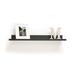 Ebern Designs Teonia Wall Shelf Wood in White/Black | 3.5 H x 36 W x 9 D in | Wayfair 6BF8764D667943E1AC95A74A780F45A4