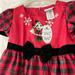 Disney Dresses | Disney Park Christmas Holiday Girls Dress Nwt | Color: Black/Red | Size: Mg