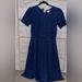 Lularoe Dresses | Lularoe Amelia Style Dress. | Color: Blue | Size: L