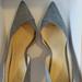 Nine West Shoes | Denim Blue Leather Nine West Jowzer D'orsay Pump Size 9 | Color: Blue | Size: 9