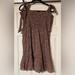 American Eagle Outfitters Dresses | American Eagle Brown, White And Orange Midi Dress | Color: Brown/Orange | Size: Xl