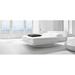 Orren Ellis Charil Platform Bed Upholstered/Faux leather in White | 36 H x 65 W x 91 D in | Wayfair 1E771122DB104B52953BBB019CD8B9FC