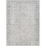 Gray 144 x 106 x 0.04 in Area Rug - Ophelia & Co. Brackston Light Grey Machine Washable Area Rug Chenille, | 144 H x 106 W x 0.04 D in | Wayfair