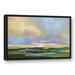 Red Barrel Studio® Colorful Fields - Painting Canvas in Blue/Green/Yellow | 21.75 H x 31.75 W x 1.75 D in | Wayfair