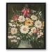 Red Barrel Studio® Florals on Black - Painting on Canvas Canvas | 25.75 H x 21.75 W x 1.75 D in | Wayfair BB5BDB1C734C4E2F9EDF06BF345F3F93