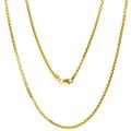 JEWELHEART 14K Real Gold Round Box Chain 1.3mm 1.8mm 2.1mm 2.7mm Real Gold Chains For Men Diamond Cut Link Chain Necklace For Women 16" 18" 20" 22" 24", 20 inches, Gold, No Gemstone