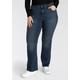 Bootcut-Jeans LEVI'S PLUS "725" Gr. 18 (48), Länge 30, blau (dark indigo) Damen Jeans Bootcut