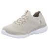 Slip-On Sneaker RIEKER SPORT, Damen, Gr. 38, beige (hellbeige), Textil, sportlich, Schuhe Sneaker, Slipper, Freizeitschuh, Schlupfschuh mit Elastik-Einstieg, Topseller