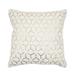 Pasargad Home Grandcanyon Geometric Gold Foil Cotton Pillow, White - Pasargad Home PCH-1631