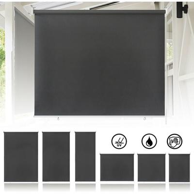 Rollos Außenrollo Senkrechtmarkise Balkonrollo Sichtschutz Rollo Sonnenschutz Verdunklungsrollo uv Image