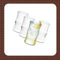 Eternal Night Creative Bamboo Shape Drinking Glasses 15 Oz, Thin Highball Glasses Set Of 4, Premium Quality Glass Cups Set | 5.1 H in | Wayfair