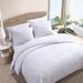 Tommy Bahama Home Tommy Bahama Basketweave Solid Cotton Duvet Cover Set Cotton in White | Queen Duvet Cover + 2 Standard Shams | Wayfair