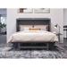 Lark Manor™ Andriena Solid Wood Fold Out Murphy Bed w/ Mattress Included Wood in Gray | 41.75 H x 55.13 W x 74.63 D in | Wayfair