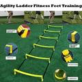 Hanas Fitness Agility Ladder Carry Bag Footwork Ladder 6 Rung Combo Agility Cones