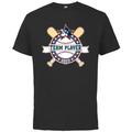 Disney Mickey Mouse Baseball Team Player Sports 2023 - Short Sleeve Cotton T-Shirt for Adults - Customized-Black