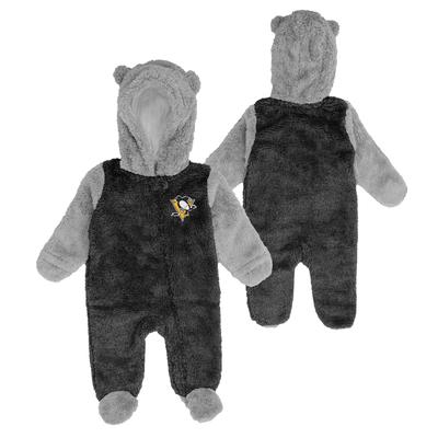 Pittsburgh Penguins Game Nap Teddy Fleece Onsie – Neugeborene Image