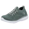 Slip-On Sneaker RIEKER SPORT, Damen, Gr. 39, grün (mint), Textil, sportlich, Schuhe Sneaker, Slipper, Freizeitschuh, Schlupfschuh mit Elastik-Einstieg, Topseller