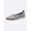 Slipper ANDREA CONTI, Damen, Gr. 39, grau (hellgrau), Glattleder, Leder, sportlich, Schuhe