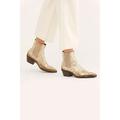 Free People Shoes | Free People Jo Ghost Santa Ana Western Gold Chelsea Boots Size 37 New | Color: Gold | Size: 37