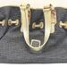 Dooney & Bourke Bags | Dooney And Bourke, Navy Canvas, Gold, Metallic, Shimmer, Leather Shoulder Tote | Color: Blue/Gold | Size: Os