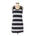 J.Crew Casual Dress - Shift Scoop Neck Sleeveless: Green Color Block Dresses - Women's Size X-Small