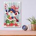 Red Barrel Studio® American Christmas Gnome by Makiko - Unframed Print Plastic/Acrylic | 16 H x 12 W x 0.13 D in | Wayfair