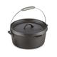 Klarstein Hotrod 85 Dutch Oven BBQ-Topf 9 qt / 8,5 Liter Gusseisen schwarz Schwarz