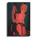 Everly Quinn Brunette in Lingerie by Giuseppe Cristiano - Unframed Painting on Metal in Black/Green/Red | 36 H x 24 W x 0.13 D in | Wayfair