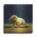 August Grove® Yoga Chick Bind by Lucia Heffernan - Unframed Painting on Metal in Yellow | 12 H x 12 W x 0.13 D in | Wayfair