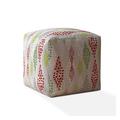 Red Barrel Studio® Box Cushion Ottoman Slipcover Cotton in Green | 17 H x 17 W x 17 D in | Wayfair 4EC245B28D14447CB25D9F55261396C4