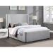 Wade Logan® Angenie Upholstered Platform Bed Upholstered, Wood in Gray | 56 H x 87 W x 66 D in | Wayfair AD1B36B2F75441FFA096EFB55DCD87A1