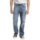 Silver Jeans Co. Herren Craig Easy Fit Bootcut Jeans, Light Marble Indigo, 36W / 36L