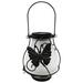 Wovilon Butterfly Bird Shape Hanging Outdoor Solar Lights Lanterns Metal Waterproof With Clear Glass Hook Wall Lights Fixture Garden Lights For Porch Fence Yard