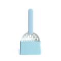 Life Transforming Cat Scooper Elegant And Smooth Three Dimensional Sense For Cat Litter Scoops Kitty Poop Scoop White Blue
