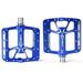 INBIKE Mountain Bike Pedals Non Slip Lightweight Aluminum Alloy 3 Bearings Sealed Bicycle Platform Pedals for Road Bike MTB BMX Blue